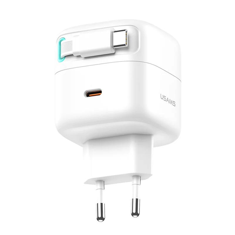 ZEERA Magnetic Modular GaN Wall Charger with Built-in Retractable Charging Cable for iPhone, MacBook Pro,iPad Pro - Image 2