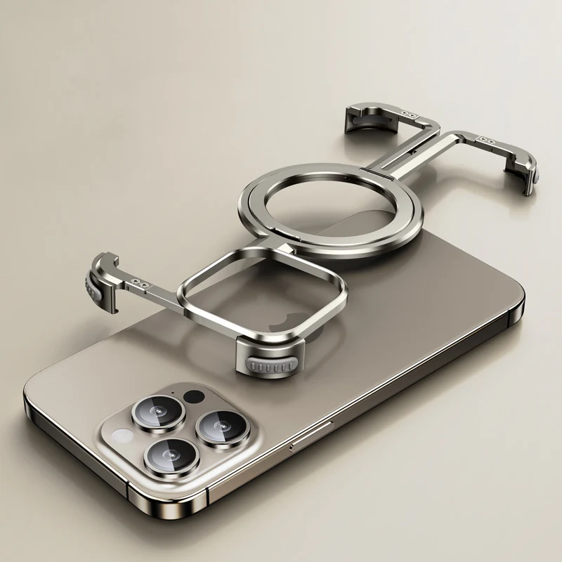 ZEERA Aluminum Alloy MagSafe Kickstand Cooling Case for iPhone & Samsung - Image 5