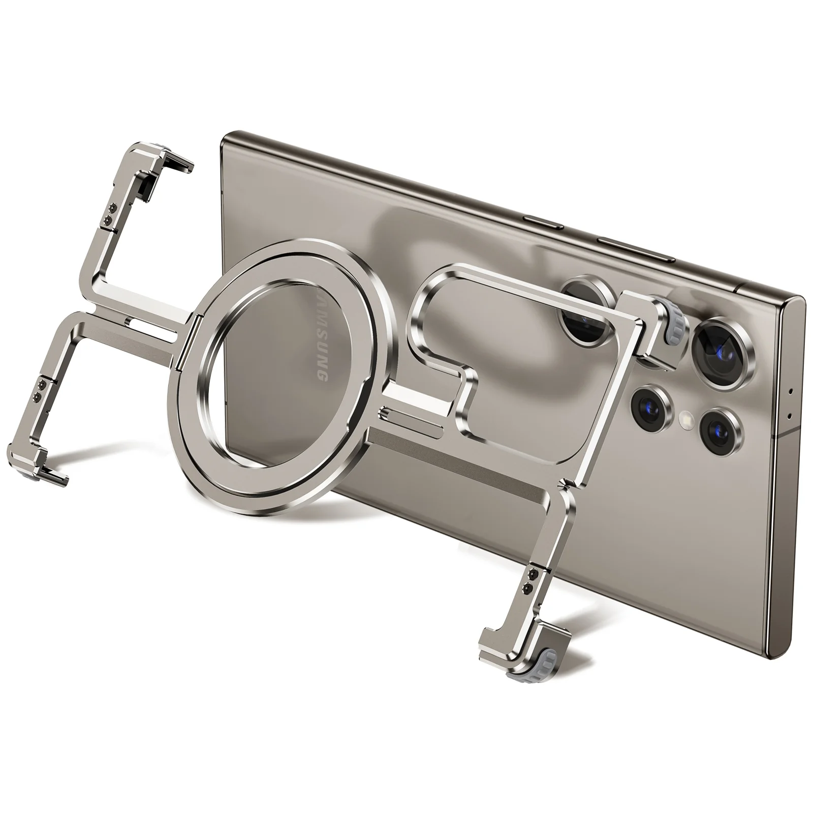 ZEERA Aluminum Alloy MagSafe Kickstand Cooling Case for iPhone & Samsung - Image 8