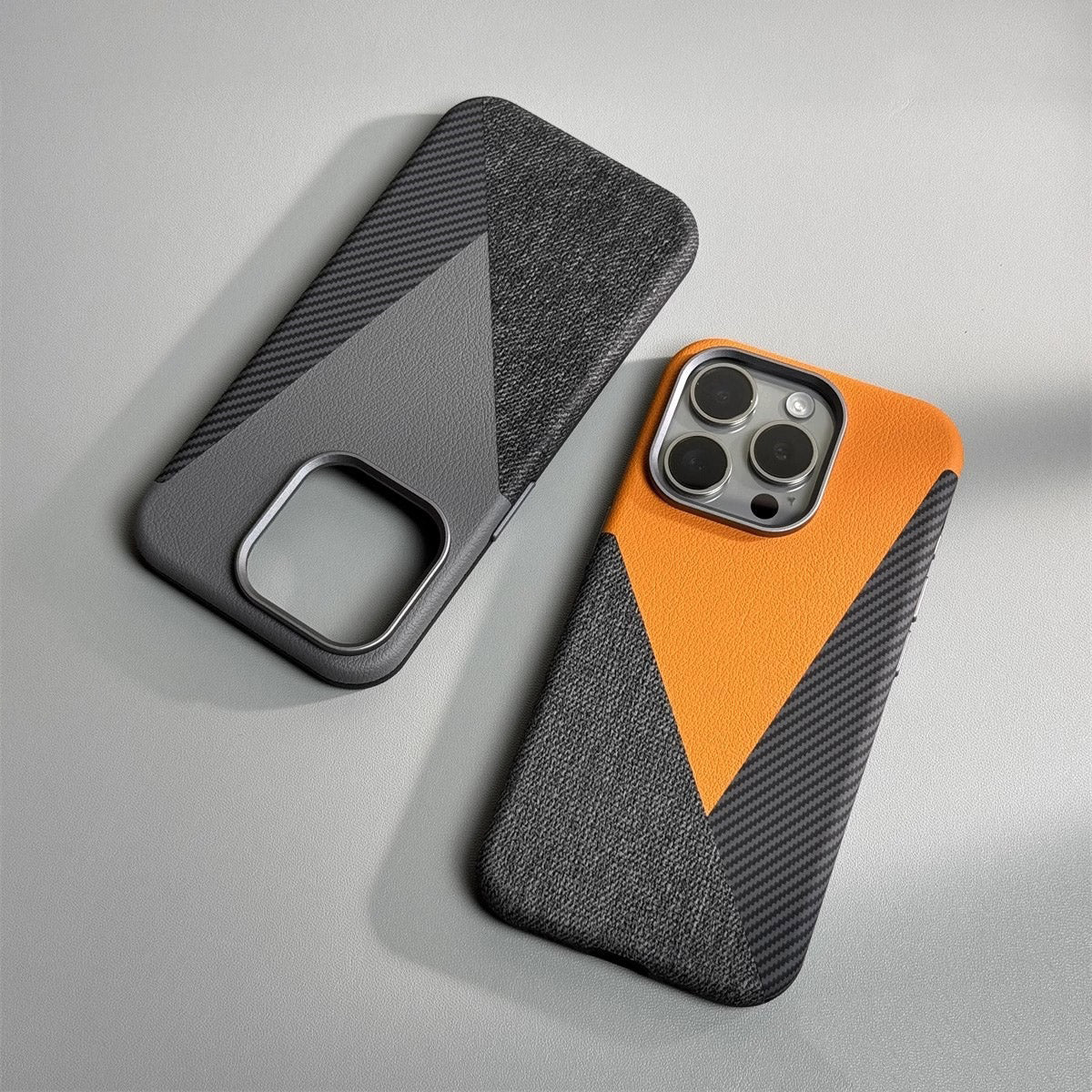 ZEERA MagFusion Pro: The Ultimate MagSafe Case with Leather, Carbon Fiber, and Denim Fusion Texture - Image 7