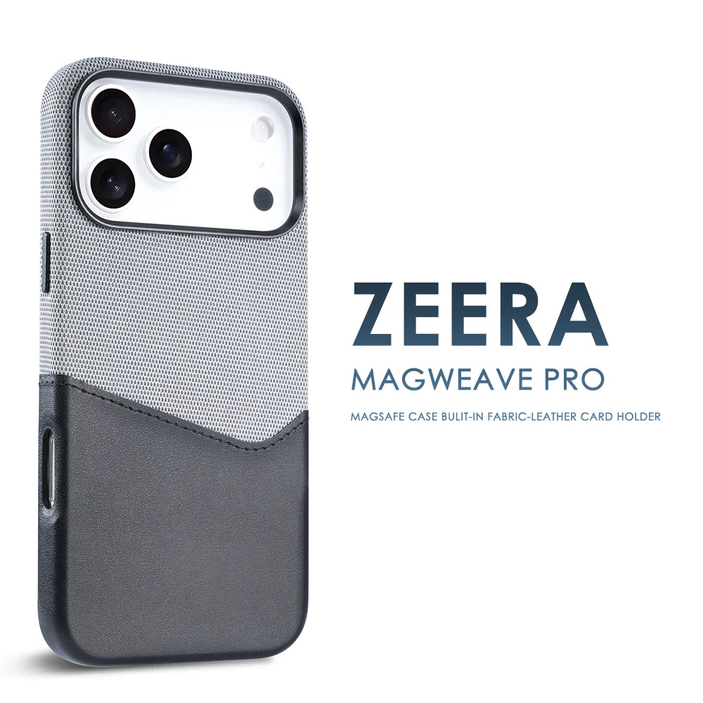 ZEERA MagWeave Pro : MagSafe Case with Built-In Card Holder for iPhone 17 Air, iPhone 17 Pro Max - Image 3