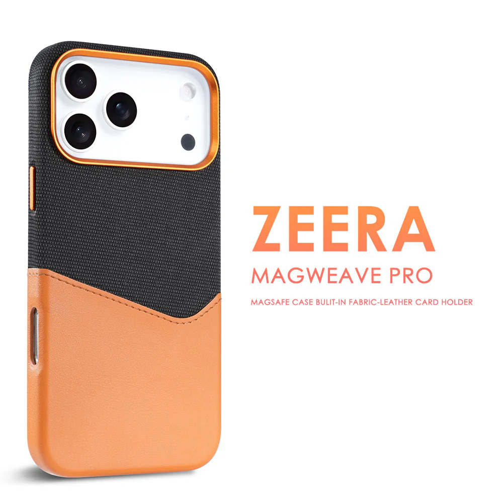 ZEERA MagWeave Pro : MagSafe Case with Built-In Card Holder for iPhone 17 Air, iPhone 17 Pro Max - Image 4